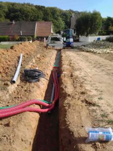 Terrassement d’assainissement à Saumur